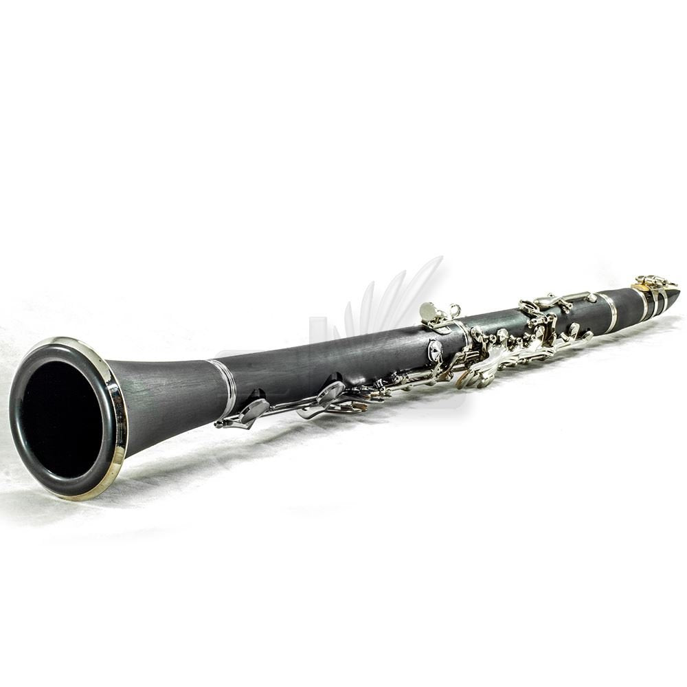 SKY Black Student Ebonite ABS Bb Clarinet with Case, Mouthpiece, 11 Reeds, Care kit and more